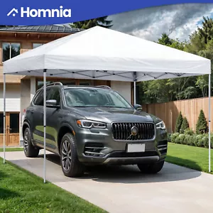 Fast Pop Up Wedding Canopy Tent w/ One Removeable Sidewall 10' x 10' Pool Canopy - Picture 1 of 10