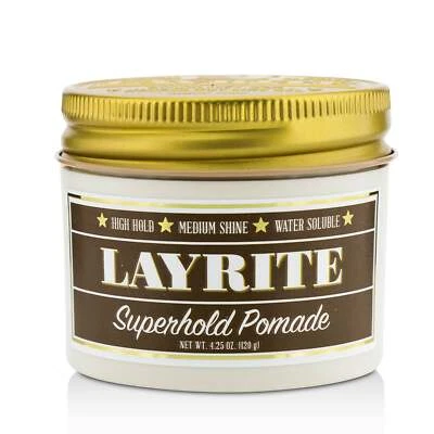 Pomada Layrite Superhold (alta sujeción, brillo medio, soluble en agua) 120 g/4,25 oz Foto 1 de 4