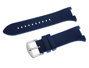 NEW Blue Silicone Rubber Diver Watch Strap Band For (fit) Armani Exchange - Picture 1 of 2