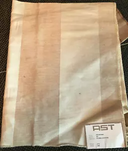 AST A. Sommer Textiles Natural Stripe 34 x 26" Linen Blend Fabric Sample - Picture 1 of 7
