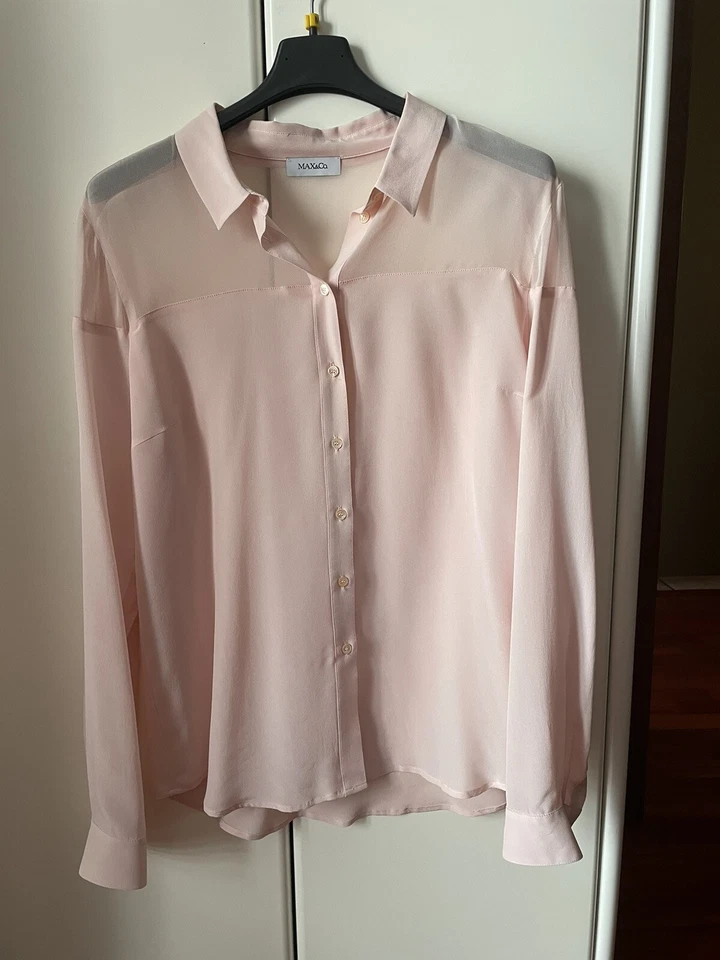 Max & Co Camicetta Donna In Pura Seta Tg 48 - Immagine 1 di 4