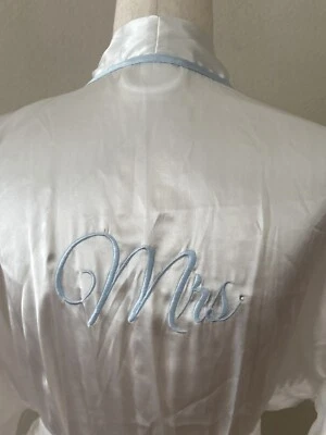 Linea Donatella Mujer Talla L Sra Bordado Satén Chemise & Bata Juego de 2 piezas BDS090 Foto 1 de 4