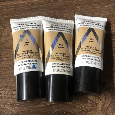 Lot Of 3! Almay Skin Perfecting Healthy Biome Foundation Makeup 110 Light - Image 1 of 2
