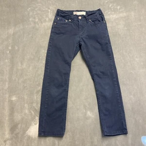 Levis 511 Jeans Boys 8 Navy Blue Slim Straight Adjustable Waist Stretch Denim - Picture 1 of 12