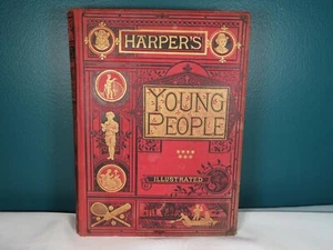 Vintage RARE 1891 - Harper's Young People -100s of Colored / BW Illustrations - Picture 1 of 9