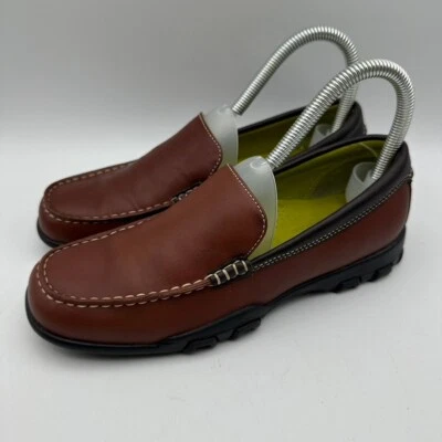 Cole Haan Meribel D18042 Mocasines Zapatos Para Mujer EE. UU. 6.5B Cuero Marrón Sin Cordones Foto 1 de 4