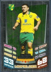 TOPPS MATCH ATTAX 2012-13- #390-NORWICH CITY-ROBERT SNODGRASS-STAR-SILVER FOIL - Picture 1 of 1