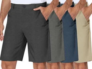 Pantalones Cortos de Senderismo Elastizados Para Hombre Ligeros de Secado Rápido Bolsillo Chino Flexible Medio Pantalones - Imagen 1 de 50
