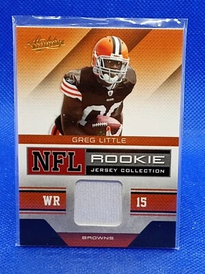 2011 Panini Absolute Memorabilia NFL Jersey Collection Greg Little #14 Rookie RC - Image 1 of 2