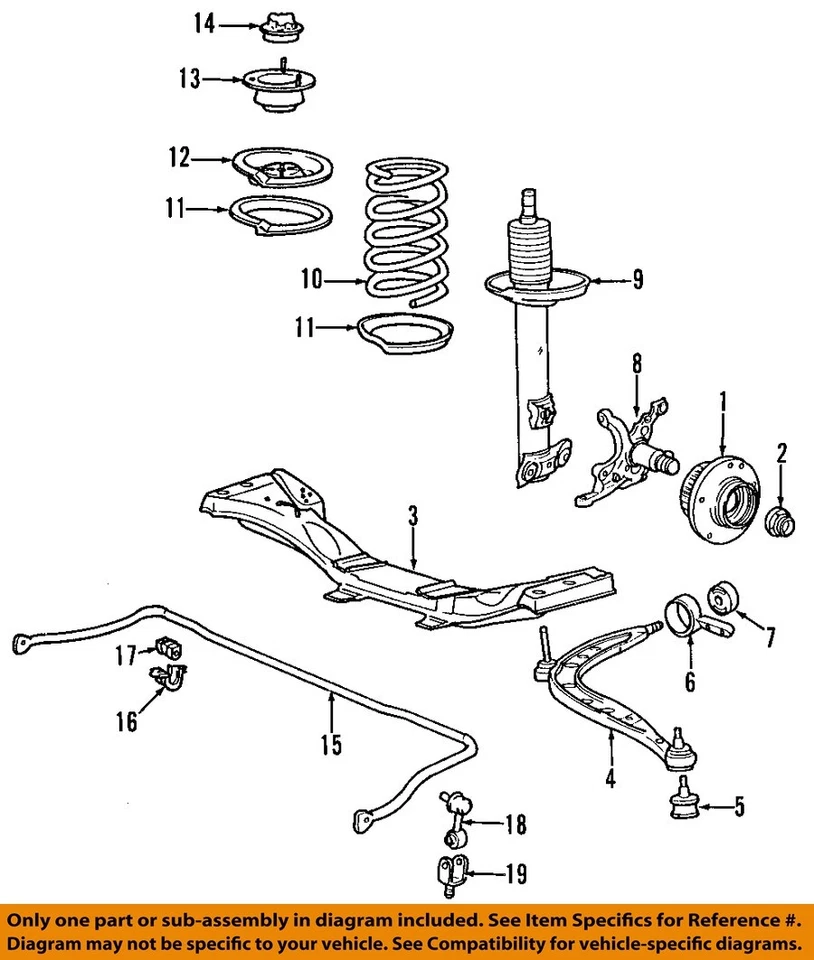BMW OEM 92-10 318i Front Suspension Suspension Components-Cap 31311139453 - Image 1 of 1