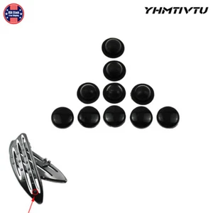 10X Footpeg Floorboard Rubber Insert Pads Cover Caps Replacement Fit For Harley - Foto 1 di 6