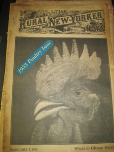 1953 Feb 7 THE RURAL NEW YORKER Poultry Issue chickens farming vintage ads - Picture 1 of 2
