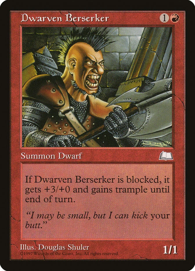 MTG - 4 x Dwarven Berserker - Playset 4x x4 - Weatherlight Regular - Image 1 of 1