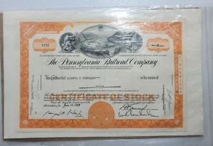 The Pennsylvania Railroad Company Certificate Of Stock - Picture 1 of 6