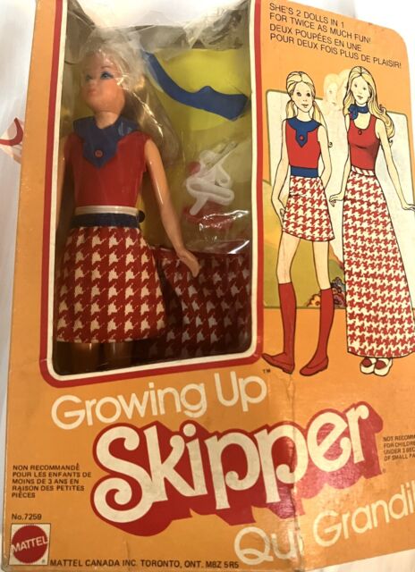 Vintage 1975 Growing Up Skipper fMattel #7259 in Original Box As Seen In  Movie⭐️