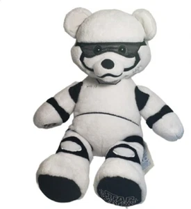 Peluche Costruisci Un Orso Star Wars Storm Trooper Bianco Nero Imbottito 18" - Foto 1 di 7