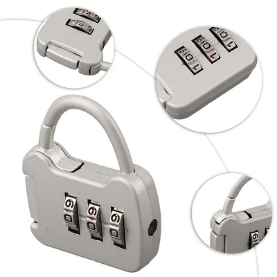 Rot Zinklegierung Blau Kombinationsschloss Color Passwort Vorhängeschloss - Bild 1 von 4