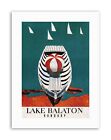 LAKE BALATON HUNGARY BOAT SAIL Picture Travel Canvas art Prints