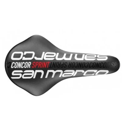 Sillín de bicicleta Selle San Marco Concor Sprint Racing Team, negro x blanco Foto 1 de 2