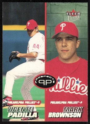 2001 Ultra #250 Vicente Padilla / Mark Brownson PROS   - FREE SHIPPING - Image 1 of 2