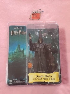 HARRY POTTER DEATH EATER WITH TORCH WAND BASE ACTION FIGURE SERIES 1 NECA - Picture 1 of 3