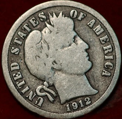 1912 Philadelphia Mint Silver Barber Dime - Image 1 of 2
