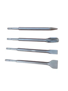 Set 4 Meißel SDS PLUS 2 Spachtel 1 Spitze 1 U-Form Abbruchhammer - Bild 1 von 3