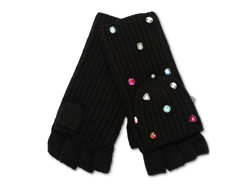 KATE SPADE NY Gema Embellecida Mujer Guantes Sin Dedos - Negro (Falta 1 gema) Foto 1 de 4