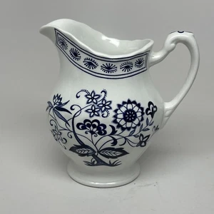 Vintage J&G MEAKIN "BLUE NORDIC" Keramik SAHNEKÄNNCHEN 4,5" 10 Unzen ENGLAND - Bild 1 von 8