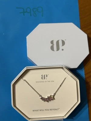 Новый в коробке бомба вечеринки ожерелье 18 «RBP5866 вернуть моменты розовый кварц CZ родий P - Изображение 1 из 4