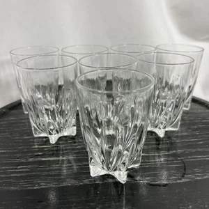 Federal Glas Stern Basis Becher 8er Set 3,25" Twist Pinwheel Saft Shot MCM - Bild 1 von 7