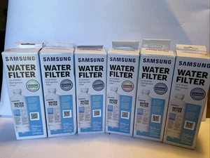 6 PACK Genuine Samsung DA97-17376B HAF-QIN/EXP REFRIGERATOR Water Filter US - Picture 1 of 6