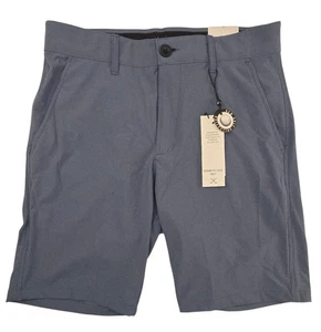 Kenneth Cole Golfshorts leicht feuchtigkeitsableitend Nylon Stretch UPF 50+ bedeckt blau - Bild 1 von 6