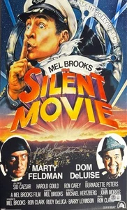 Póster de película muda firmado por Mel Brooks 12x18 BAS BR85498 - Imagen 1 de 2