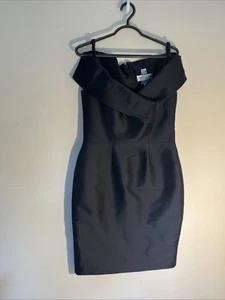saks fifth avenue 8 Catherine Regehn Taffeta Knee Length Evening Dress - Picture 1 of 15