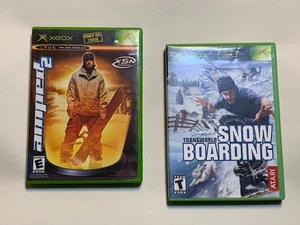 2 Spiele Lot Transworld Snowboarding + Amped II komplett Xbox Snowboard Atari - Bild 1 von 3