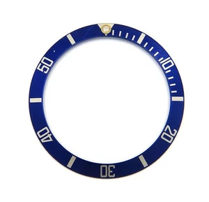Originale Rolex Submariner 16803 16613 16808 16618 inserto lunetta argento blu OC2288 - Foto 1 di 3
