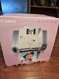 New Canon DS810 Compact Photo Printer White Selphy in Box Ink Software Complete - Picture 1 of 8