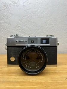 Vintage Konica Auto S2 Camera 45mm F 1.8 Lens w/ Retro Case - Picture 1 of 8