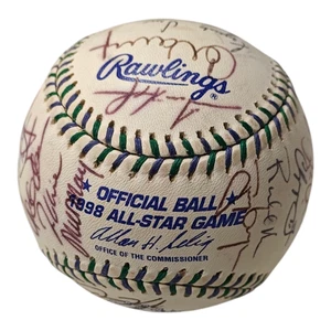 MLB All-Star Game 1998 béisbol firmado - Sammy Sosa, Chipper Jones, Piazza, Gwyn - Imagen 1 de 10