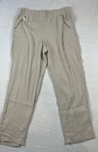 Chico’s Annie Hose beige taupe gerades Bein bequem Stretch fließend locker Gr. 10 - Bild 1 von 9