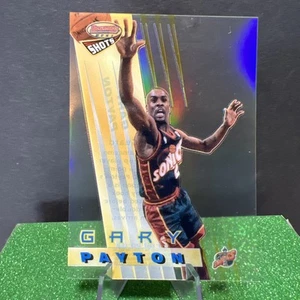 Gary Payton 1996-97 Bowman's Best Shots refractor tarjeta de inserción paralela #BS2 - Imagen 1 de 5
