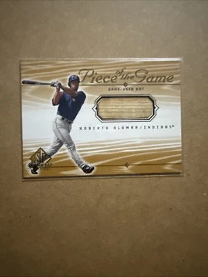 Roberto Alomar: 2001 SP Piece of the Game Game Used Bat Cleveland Indians #RA - Image 1 of 4