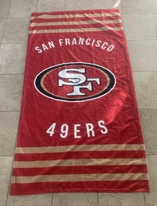 San Francisco 49ers NFL Beach Towel Color Red Size 2 1/2x5 feet Great Condition! - Picture 1 of 1