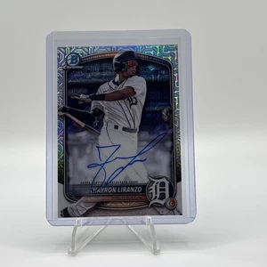 2025 Bowman Chrome Thayron Liranzo (RC) Mojo Auto Detroit Tigers #BMA-TL - Bild 1 von 2