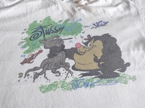 Stüssy - Shirt - Johnk - Gr. XL - Weiß - - Bild 1 von 5