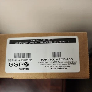 ESP Next Gen Surge Protector/Noise Filter (Model# XG-PCS-15D) 120 Volt, 15 Amp - Afbeelding 1 van 4