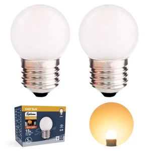 G40 1.5W Low Wattage Led Bulb Equivalent 15 Watt Standard E26 Base G14 Small Low - Picture 1 of 9