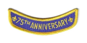 BSA 1985 NATIONAL SCOUT JAMBOREE OFFICIAL PARTICIPANT "75TH ANNIVERSARY" ROCKER - Picture 1 of 4