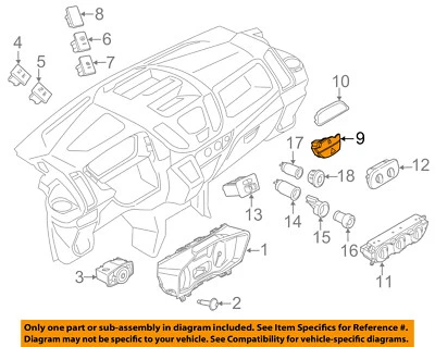 Interruptor de advertencia de peligro HD FORD OEM 2015 Transit-350 CK4Z13350A Foto 1 de 2
